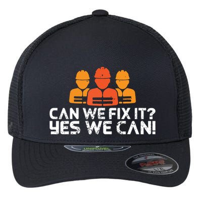Bob Builder I Builder And Construction Worker Flexfit Unipanel Trucker Cap