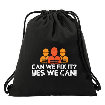 Bob Builder I Builder And Construction Worker Drawstring Bag