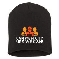Bob Builder I Builder And Construction Worker Short Acrylic Beanie