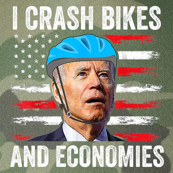 Biden Bicycle I Crash Bikes And Economies Legacy Tie Dye Trucker Hat