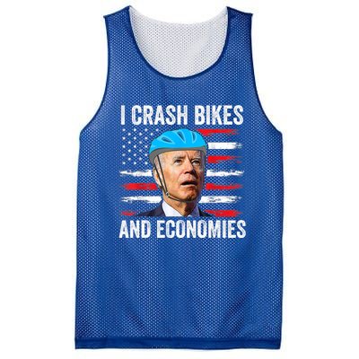 Biden Bicycle I Crash Bikes And Economies Mesh Reversible Basketball Jersey Tank