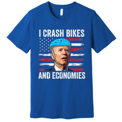 Biden Bicycle I Crash Bikes And Economies Premium T-Shirt