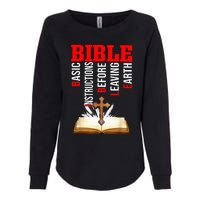 BIBLE Basic Instructions Before Leaving Earth Christian Womens California Wash Sweatshirt