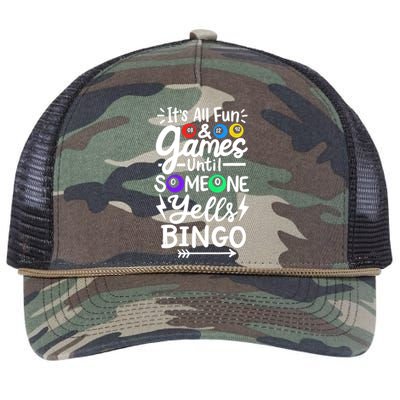 Bingo Retro Rope Trucker Hat Cap