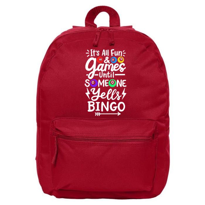Bingo 16 in Basic Backpack