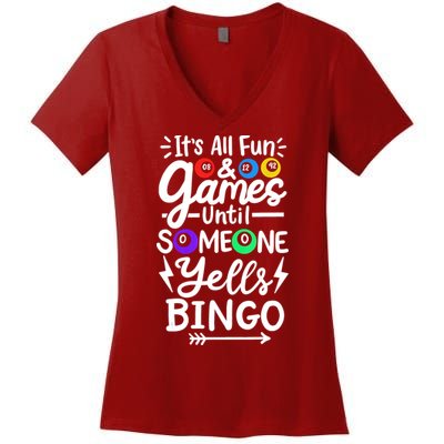 Bingo Women's V-Neck T-Shirt