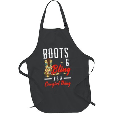 Boots & Bling ItS A Cowgirl Thing Rodeo Western Country Apron