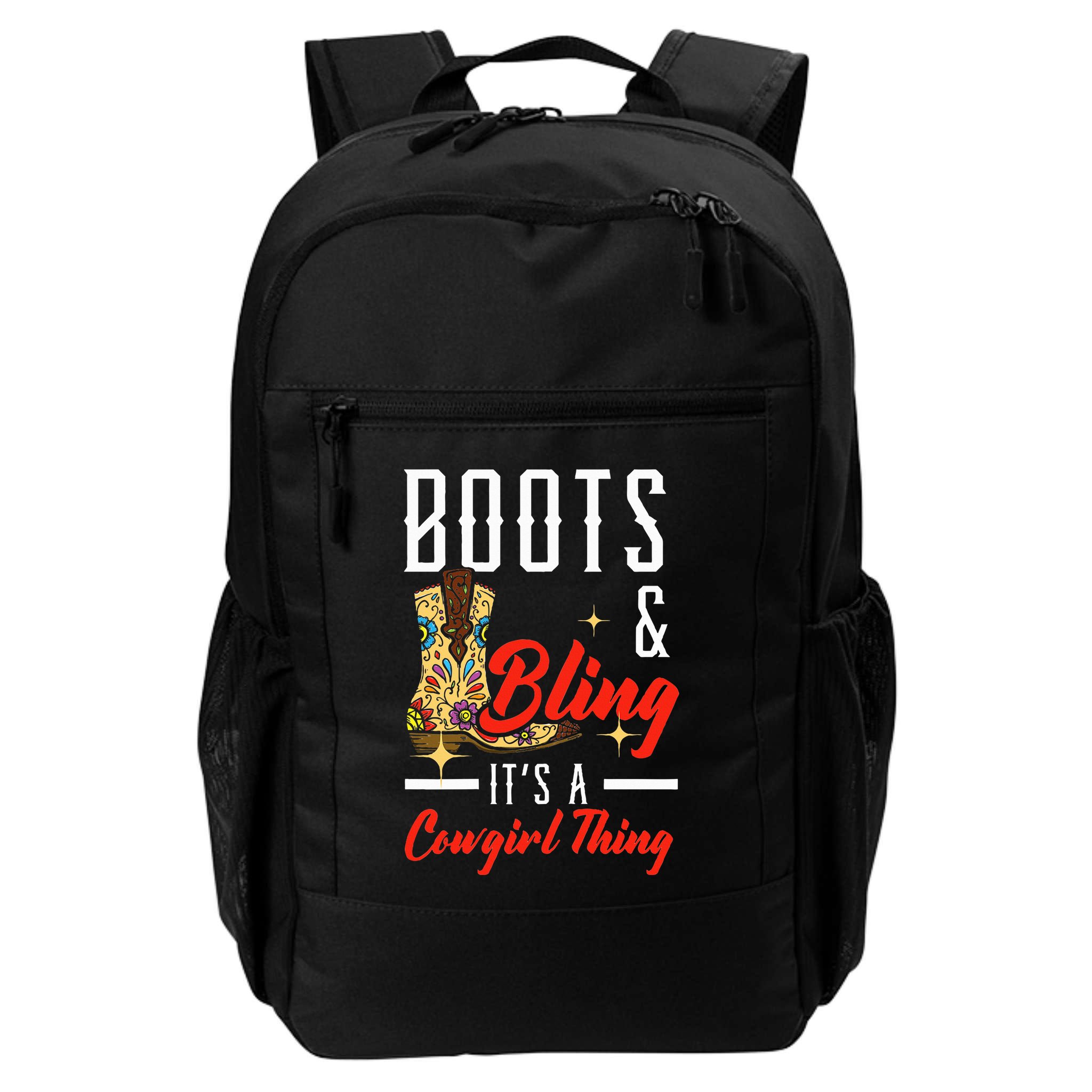 Boots & Bling ItS A Cowgirl Thing Rodeo Western Country Backpack