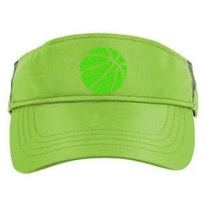 Basketball Ball Irish Shamrock Lucky Clover St Patrick's Day Gift Adult Drive Performance Visor