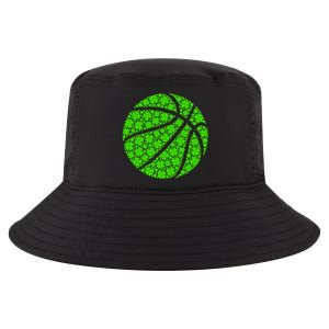 Basketball Ball Irish Shamrock Lucky Clover St Patrick's Day Gift Cool Comfort Performance Bucket Hat