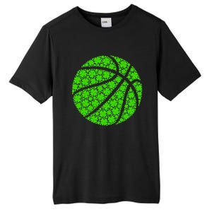 Basketball Ball Irish Shamrock Lucky Clover St Patrick's Day Gift Tall Fusion ChromaSoft Performance T-Shirt