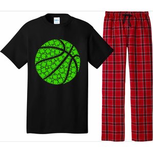 Basketball Ball Irish Shamrock Lucky Clover St Patrick's Day Gift Pajama Set