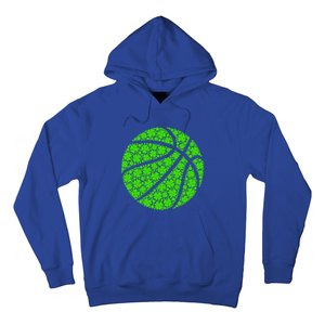 Basketball Ball Irish Shamrock Lucky Clover St Patrick's Day Gift Hoodie