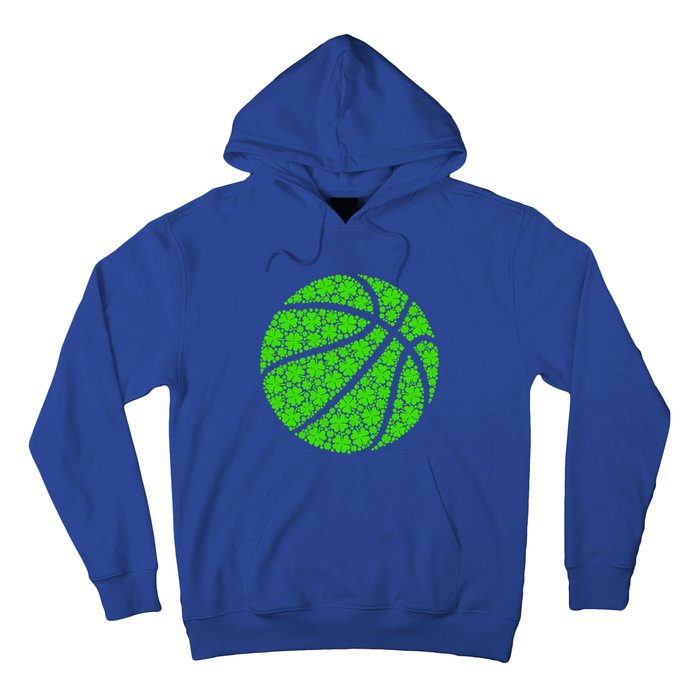 Basketball Ball Irish Shamrock Lucky Clover St Patrick's Day Gift Hoodie