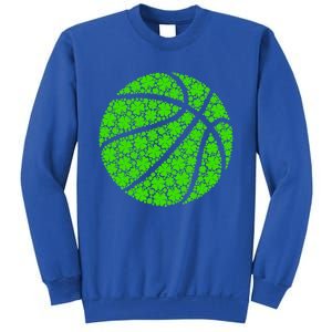 Basketball Ball Irish Shamrock Lucky Clover St Patrick's Day Gift Sweatshirt