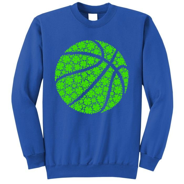 Basketball Ball Irish Shamrock Lucky Clover St Patrick's Day Gift Sweatshirt