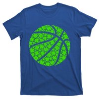 Basketball Ball Irish Shamrock Lucky Clover St Patrick's Day Gift T-Shirt