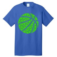 Basketball Ball Irish Shamrock Lucky Clover St Patrick's Day Gift Tall T-Shirt