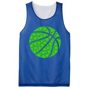 Basketball Ball Irish Shamrock Lucky Clover St Patrick's Day Gift Mesh Reversible Basketball Jersey Tank