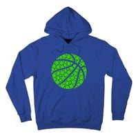 Basketball Ball Irish Shamrock Lucky Clover St Patrick's Day Gift Tall Hoodie