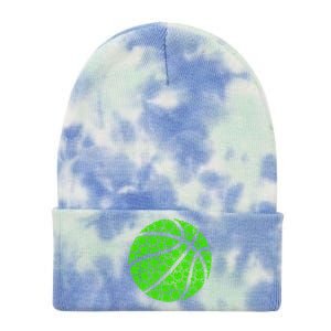 Basketball Ball Irish Shamrock Lucky Clover St Patrick's Day Gift Tie Dye 12in Knit Beanie