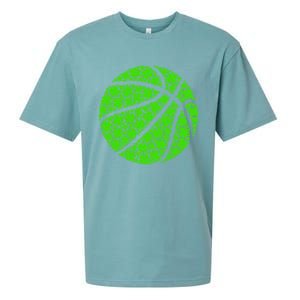 Basketball Ball Irish Shamrock Lucky Clover St Patrick's Day Gift Sueded Cloud Jersey T-Shirt