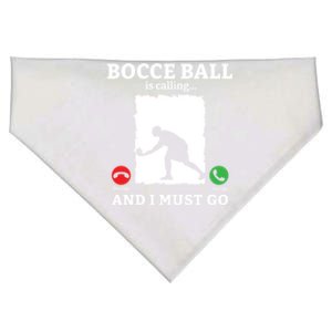 Bocce Ball Is Calling And I Must Go Bocce Boule Bocce Ball Meaningful Gift USA-Made Doggie Bandana