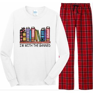 Banned Books I'm With The Banned Banned Books Reading Books Long Sleeve Pajama Set