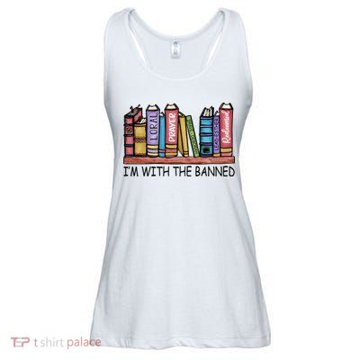 Banned Books I'm With The Banned Banned Books Reading Books Ladies Essential Flowy Tank