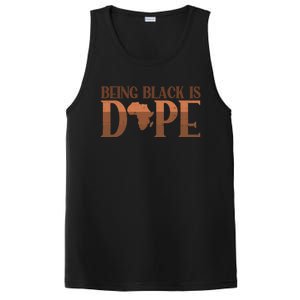 Being Black Is Dope African History Month Melanin Gift PosiCharge Competitor Tank