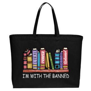 Banned Books I'm With The Banned Banned Books Reading Books Cotton Canvas Jumbo Tote