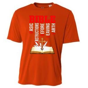 BIBLE Basic Instructions Before Leaving Earth Christian Gift Cooling Performance Crew T-Shirt