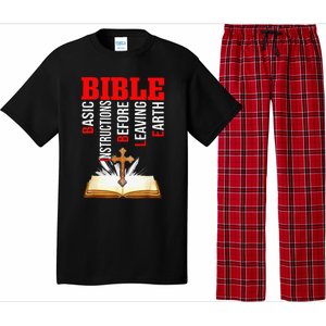 BIBLE Basic Instructions Before Leaving Earth Christian Gift Pajama Set