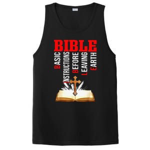 BIBLE Basic Instructions Before Leaving Earth Christian Gift PosiCharge Competitor Tank