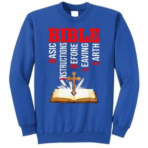 BIBLE Basic Instructions Before Leaving Earth Christian Gift Sweatshirt