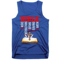 BIBLE Basic Instructions Before Leaving Earth Christian Gift Tank Top