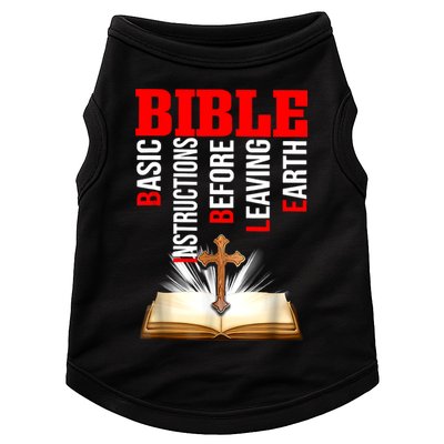 BIBLE Basic Instructions Before Leaving Earth Christian Doggie Tank