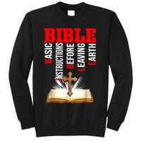 BIBLE Basic Instructions Before Leaving Earth Christian Sweatshirt
