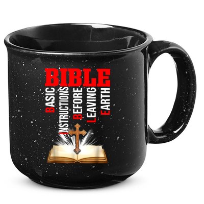 BIBLE Basic Instructions Before Leaving Earth Christian 15oz Campfire Ceramic Mug
