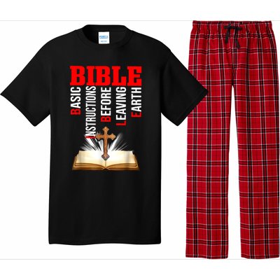 BIBLE Basic Instructions Before Leaving Earth Christian Pajama Set