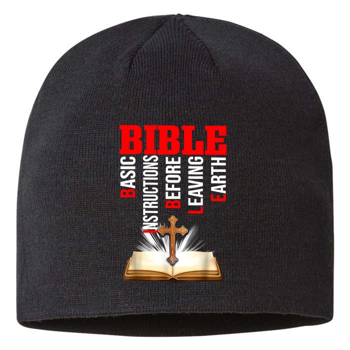 BIBLE Basic Instructions Before Leaving Earth Christian Sustainable Beanie