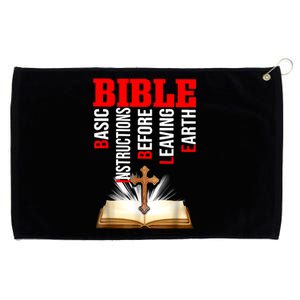 BIBLE Basic Instructions Before Leaving Earth Christian Grommeted Golf Towel