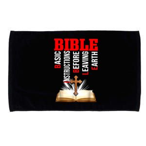 BIBLE Basic Instructions Before Leaving Earth Christian Microfiber Hand Towel