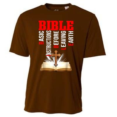 BIBLE Basic Instructions Before Leaving Earth Christian Cooling Performance Crew T-Shirt