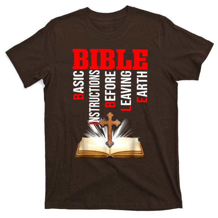 BIBLE Basic Instructions Before Leaving Earth Christian T-Shirt