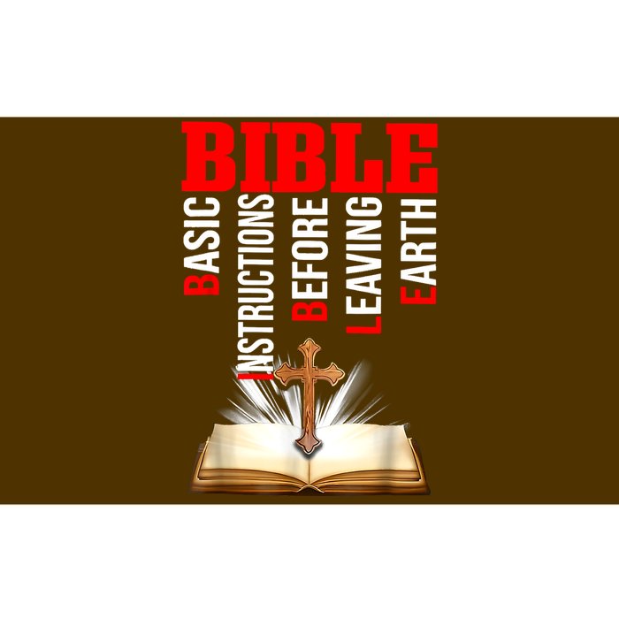 BIBLE Basic Instructions Before Leaving Earth Christian Bumper Sticker