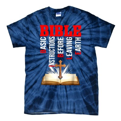 BIBLE Basic Instructions Before Leaving Earth Christian Tie-Dye T-Shirt