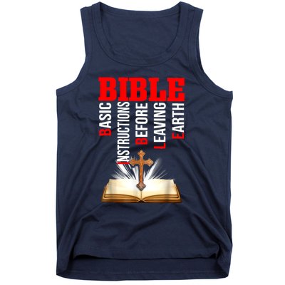 BIBLE Basic Instructions Before Leaving Earth Christian Tank Top