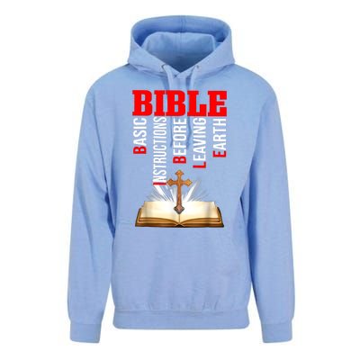 BIBLE Basic Instructions Before Leaving Earth Christian Unisex Surf Hoodie