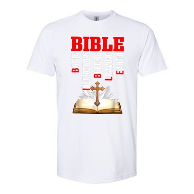 BIBLE Basic Instructions Before Leaving Earth Christian Softstyle CVC T-Shirt